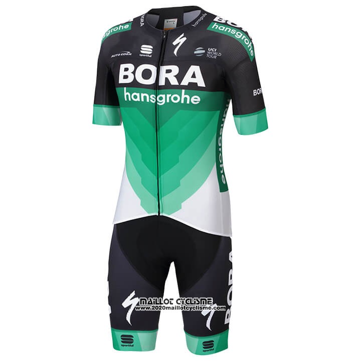 2018 Maillot Ciclismo Bora Vert Manches Courtes et Cuissard